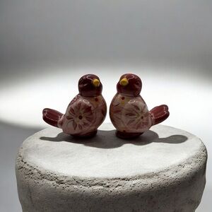 Temptations by Tara Old World Pattern Love Bird Ceramic Salt & Pepper‎ Shakers
